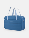Lima XL Cooler in blue, soft-sided, capsule-shaped with shoulder straps for keeping drinks chilled on the go.