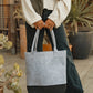 Felt Colorblock Tall Tote