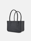 Felt Shopper Tote Mini in black made from recycled plastic bottles, compact and stylish for everyday carry.