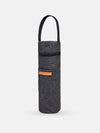 Ebony insulated wine cooler tote with zip closure and carry handle designed to keep bottles chilled on the go