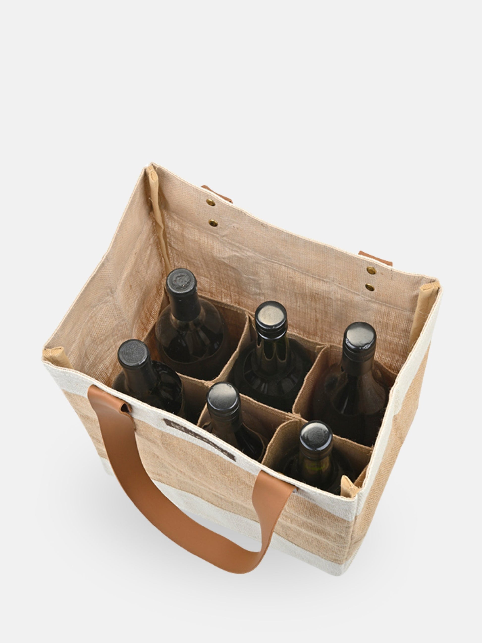Reusable Wine Bottle Tote Bags – Set Of 4, Carries 1, 2, 4 & 6 Bottles, Maze Pattern, Perfect For Gifting & Transport