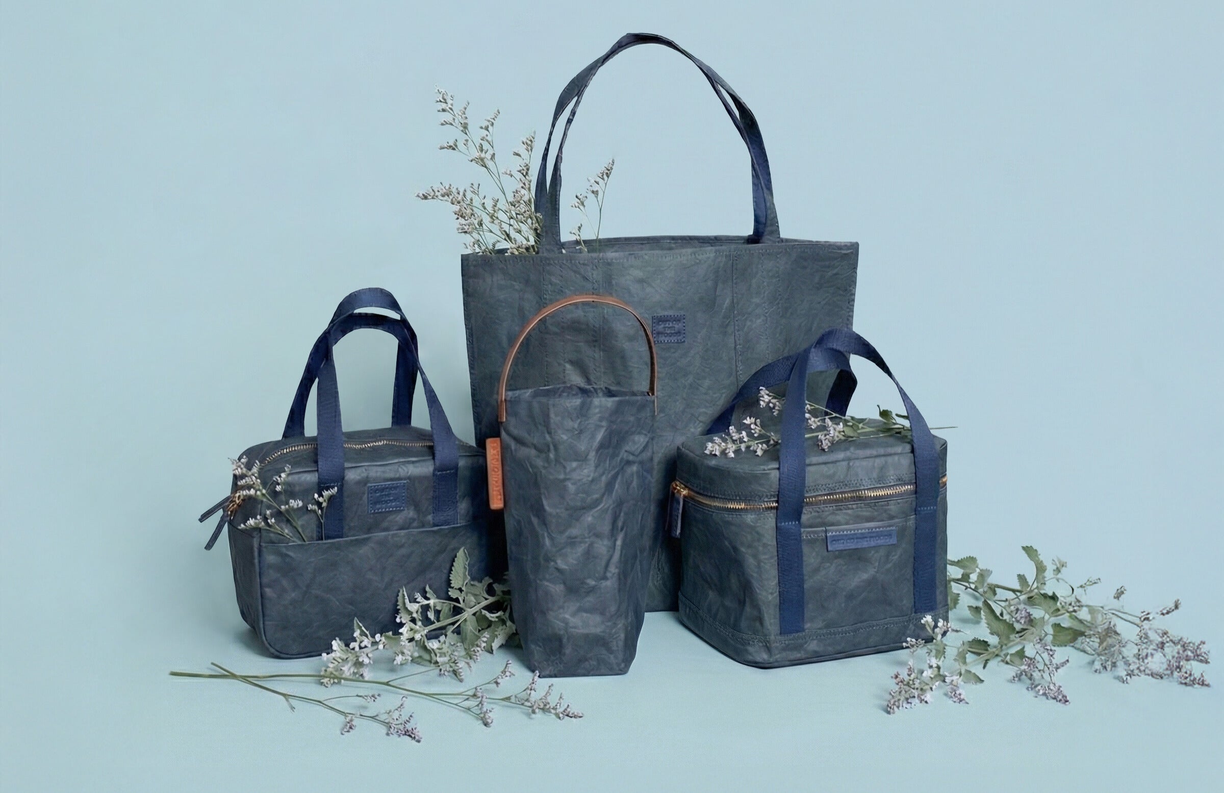 Out of the Woods Navy reusable bag collection 