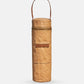 Insulated Wine & Spirits Cooler Tote in tan with zipper and handle to keep wine chilled on the go.
