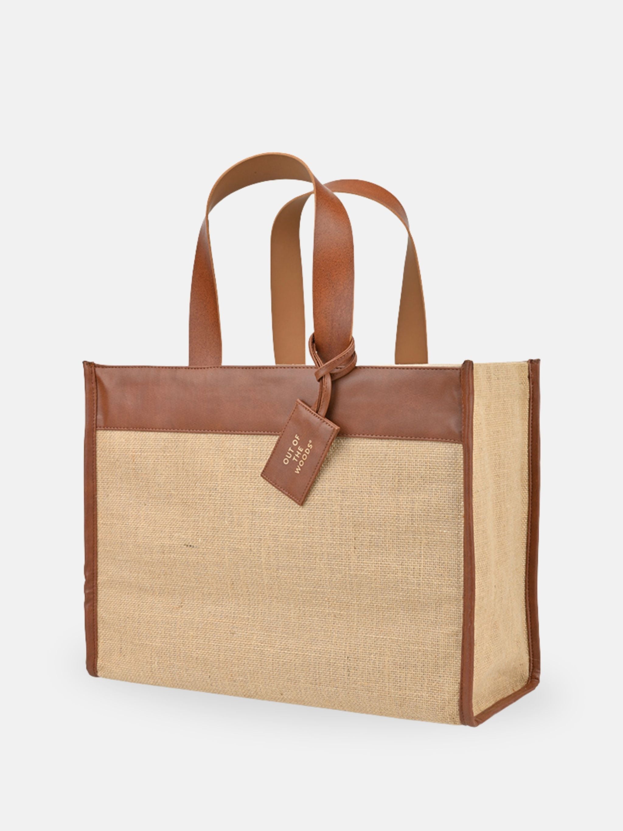 Jute Trim Box Tote