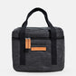 Walrus Lunch Cooler in charcoal black with dual handles and front zip pocket for keys or phone storage.