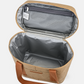 Walrus Cooler With Longer Handles soft-sided cooler open showing spacious insulated interior and mesh pocket.