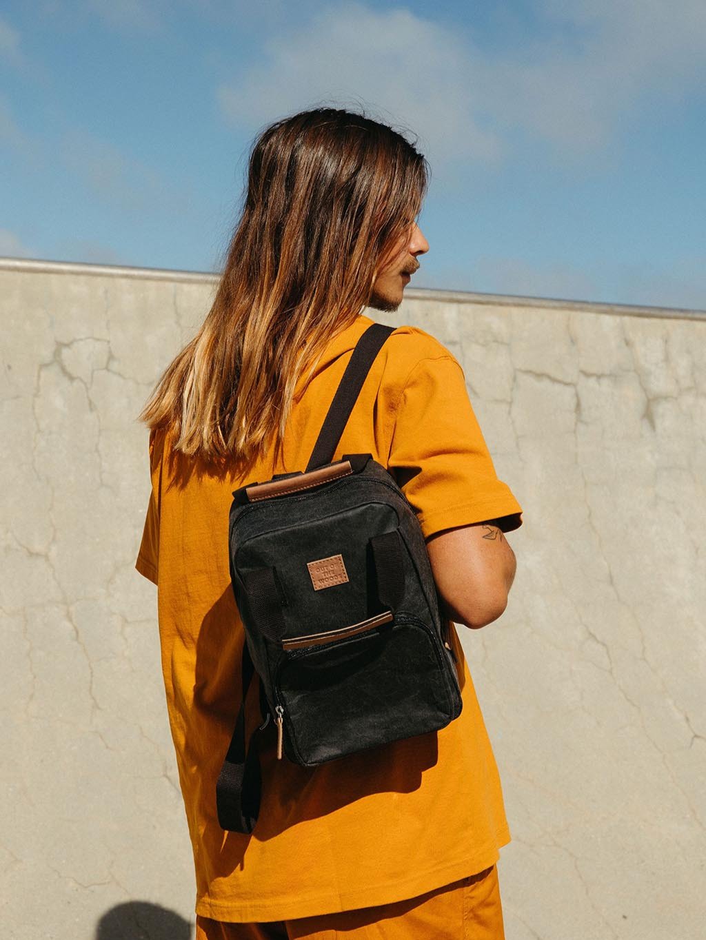 Mini discount backpack yellow